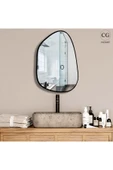 CG HOME Asimetrik Ayna, 75X55 cm, Konsol Aynası, Dresuar Aynası, Duvar Aynası, Şişecam Ayna thumbnail 2
