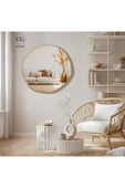 CG HOME asimetrik ayna, dekoratif ayna, duvar aynası, banyo aynası, holl aynası 70 cm thumbnail 3