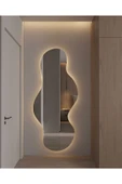 CG HOME Mars Boy Aynası Ledli, Asimetrik Ayna, Boy Aynası, Ledli Ayna, Duvar Aynası, Günışığı Led thumbnail 2