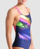 Arena Womens Diagonals Swimsuit Swim Pr Kadın Yüzücü Mayosu 008552700 - 5