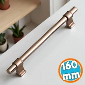 Mobilya Mutfak Dolap Kapak Çekmece Dolabı Kulpları Kulbu Kulpu Bronz Metal Kulp 160 mm-16 cm thumbnail 1