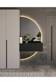 CG HOME Ledli Ayna, Yarımay Ayna, Dekoratif Ayna, Duvar Aynası, Konsol Aynası, Holl Aynası, Günışığı Led - 3