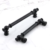 Mobilya Mutfak Çekmece Dolap Dolabı Kapak Kulpları Kulbu Kulpu 160 mm 160 cm Siyah Kulp Metal thumbnail 2