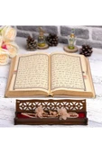 Hediyelik Kur'an-ı Kerim Kadife Vizon Tespihli Ah.kutu Orta B. thumbnail 3
