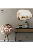 CG HOME Asimetrik Ayna, 75X55 cm, Konsol Aynası, Dresuar Aynası, Duvar Aynası, Şişecam Ayna thumbnail 3