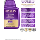 Bioxcin Collagen & Biotin Ekstra Hacim Şampuanı 300 ml - Kolajen Biotin Ince Seyrek Saçlar 3'lü thumbnail 4