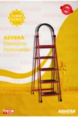ASVERA Patika 5’li Ev Tipi Merdiven – Hafif, Kırmızı, Dayanıklı ve Estetik Tasarım thumbnail 1