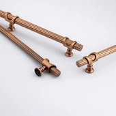 Arsin Çizgili 160 mm Soft Antik Metal Mobilya Çekmece Dolap Kapak Kulpu Paslanmaz Dayanıklı Kulpları thumbnail 3