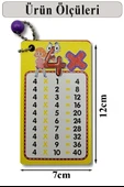 Zincirli Çarpım Tablosu 3 Adet 7x12 cm Büyük Cep Zircirli Çarpım Tablosu Yaz Sil Özellikli Çarpım Tablosu Kartları Karne thumbnail 5