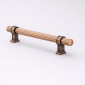 Hisar Soft Antik 224 mm Metal Çizgili Kulp Kulpu Kulpları Mobilya Çekmece Dolap Kapak Dayanıklı thumbnail 4