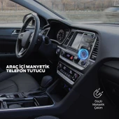 Polosmart PBS141 Manyetik Telefon Tutucu 360 Derece Hareketli Çift Sabitleyicili Siyah - 3