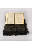 Seccade + Tesbih + Kuran Hediye Seti (hafız Boy, Kadife, Siyah) thumbnail 3