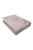Dini Hediye Özel Kadife Kutulu Pudra Kelime Mealli Kuranı Kerim thumbnail 4