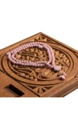 1 Adet Gül Kokulu Namaz Tesbihi - Mevlit Tesbihi Hediyelik Tesbih Pembe Tesbih Hediye Çeyiz Gelin thumbnail 1