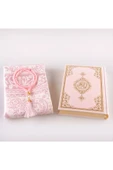 Seccade + Tesbih + Kuran Hediye Seti (Çanta Boy, Yeni Cilt, Pembe) thumbnail 2