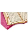 Benim Kuranım - Sade Arapça - Çanta Boy - Pembe - Kılıflı - Mühürlü - Bilgisayar Hatlı thumbnail 4