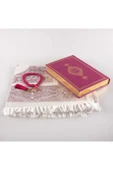 Seccade + Tesbih + Kuran Hediye Seti (orta Boy, Fuşya Pembe) thumbnail 2
