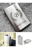 Paslanmaz Çelik Cep Matarası Kişiye İsme Özel 9 Oz 266 Ml İçecek Cep Matarası thumbnail 2