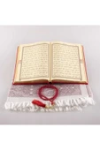 Seccade + Tesbih + Kuran Hediye Seti (orta Boy, Kırmızı) thumbnail 3