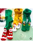 BATU GİYİM Bebek ve çocuk Yılbaşı yeniyıl havlu külotlu çorap seti - 2