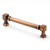 Talas 160 mm Düz Soft Antik Bakır Metal Kulp Mobilya Çekmece Dolap Kapak Kulpu Dayanıklı Kulpları thumbnail 5