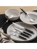 KARACA Alina 36 Parça 6 Kişilik Çatal Kaşık Bıçak Takımı Siyah - 2