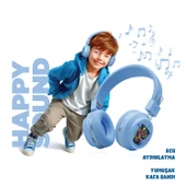 Polosmart FS99 Bluetooth 5.4 17 Saat Müzik AUX/TF Kart Destekli Kablosuz Kulak Üstü Kulaklık Mavi - 3