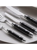 KARACA Alina 36 Parça 6 Kişilik Çatal Kaşık Bıçak Takımı Siyah - 3