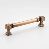 Talas 160 mm Düz Soft Antik Bakır Metal Kulp Mobilya Çekmece Dolap Kapak Kulpu Dayanıklı Kulpları thumbnail 2
