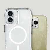 iPhone 16 Plus Kılıf M-safe Şarj Özellikli Airbagli Şeffaf İncek Kapak thumbnail 8