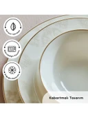 KARACA Bone Collection Siena 53 Parça 12 Kişilik Yemek Takımı Gold - 1