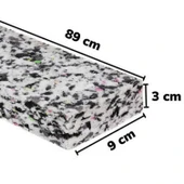 2 Adet Birden Kapı Altı İzolasyon Süngeri Kapı Altı Eşik Süngeri Rüzgar Önleyici Sünger - 3