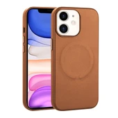 iPhone 11 Kılıf PU Deri M-safe Wireless Şarj Özellikli Derix Kapak thumbnail 1