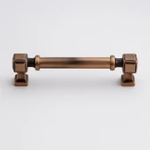 Talas 160 mm Düz Soft Antik Bakır Metal Kulp Mobilya Çekmece Dolap Kapak Kulpu Dayanıklı Kulpları thumbnail 7