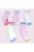 BATU GİYİM 6’lı Kız Çocuk Soket Çorap - 1