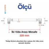 Talas Soft Antik Metal Düz Kulp 320 mm Mobilya Çekmece Dolap Kapak Kulpu Dayanıklı Kulbu Kulpları thumbnail 2