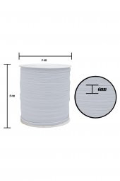 6mm Yassı Lateks Lastik/50 Metre Bel, Paça ve Don Lastiği - 4