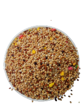 25 KG KARIŞIK MUHABBET KUŞU YEMİ MEYVELİ - 1