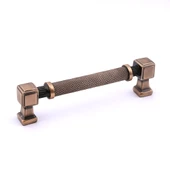 Talas Tırtıklı 128 mm Soft Antik Metal Kulp Mobilya Çekmece Dolap Kapak Kulpu Dayanıklı Kulbu Kulpları thumbnail 1