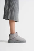Anila Kadın Gri Kışlık Kürklü Bot - 2