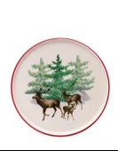 YILBAŞI PASTA TABAĞI DEER 21 CM 6 LI SET thumbnail 4