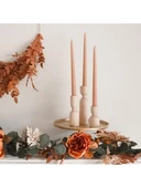 Mumluk Ahşap Stand Şamdan Dekoratif Mumluk thumbnail 3