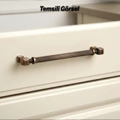 Talas Tırtıklı Soft Antik 160 mm Metal Kulp Mobilya Çekmece Dolap Kapak Kulpu Dayanıklı Kulpları thumbnail 3