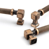 Talas Tırtıklı Soft Antik 192 mm Metal Kulp Kapak Kulpu Dayanıklı Kulpları Mobilya Çekmece Dolap thumbnail 9