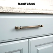 Talas Tırtıklı Soft Antik 192 mm Metal Kulp Kapak Kulpu Dayanıklı Kulpları Mobilya Çekmece Dolap thumbnail 2