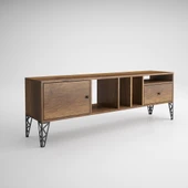 Hunerika Boldie 2 kapaklı tv ünitesi-Barok-Minifiks Bağlantılı - 5