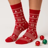 Plus Scorpion Erkek Yılbaşı Soket Çorap – Pamuklu, Desenli, Sıcak Tutan Noel Temalı 40-45 Numara thumbnail 1