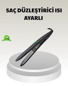 Dijital Ekranlı Isı Ayarlı Saç Düzleştirici –  Titanyum Plaka, Seyahat Dostu Tasarım - 1