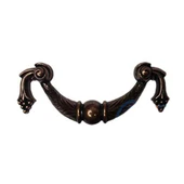 Dekoratif Zamak Üzümlü Kulp - 64mm, Eskitme, 1 Adet - 1