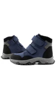 Rakerplus Trekking Hakiki Deri Lacivert Cırt Cırtlı Erkek Çocuk Bot thumbnail 8